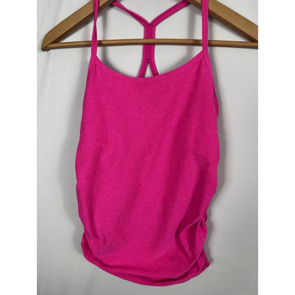 Beyond‎ the Bump Pink Square Neckline Maternity Tank Pink Small